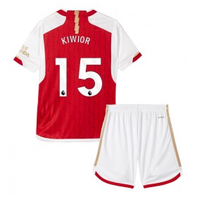 Arsenal Jakub Kiwior #15 Hemmakläder Barn 2023-24 Kortärmad (+ Korta byxor)